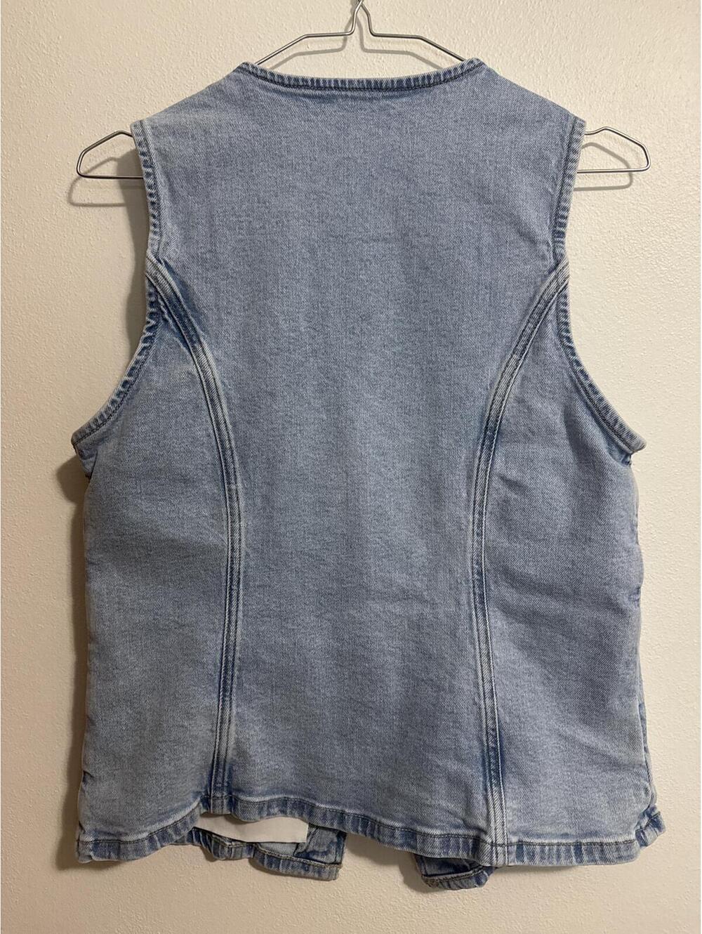 American Eagle denim vest M - Picture 6 of 7